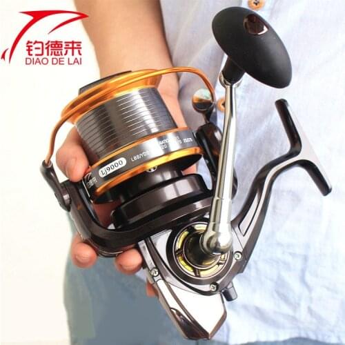 Full Metal 12+1BB 3000-9000 Series Surf Spinning Fisihng Reels Big Game Salt Water High-Profile Upscale Aluminum Spool