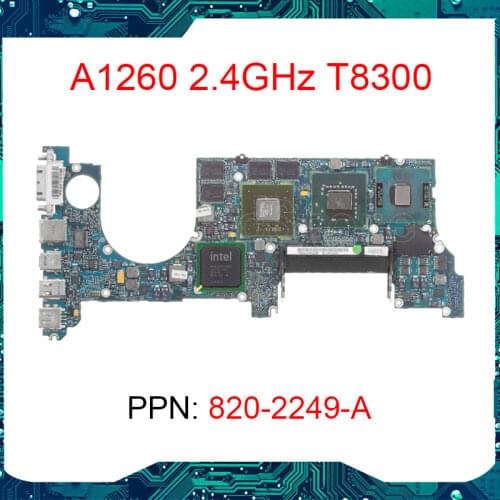 Full Tested Motherboard For Macbook Pro 15" A1260 CPU 2.4GHz T8300 Logic Board 820-2249-A Early 2008