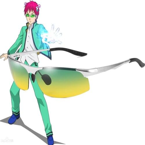The Disastrous Life of Saiki Kusuo Cosplay Saiki Kusuo Sunglasses Women/Men Fashion Glasses Hiking Driving Eyewear Costume Prop