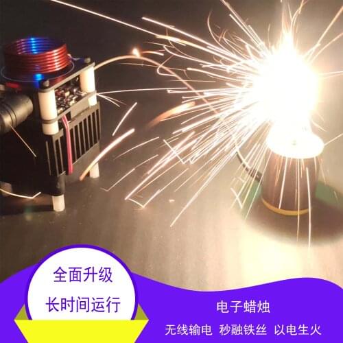 Tesla Coil HFSSTC Electronic Candle High Frequency Plasma Flame Teaching Demonstration DIY Handmade