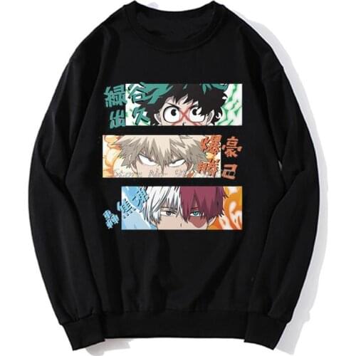 My Hero Academia MHA Boku No Hero Academia Hoodie Men Anime Bakugou Izuku Shoto Spring Autumn Sweater Streetwear Harajuku