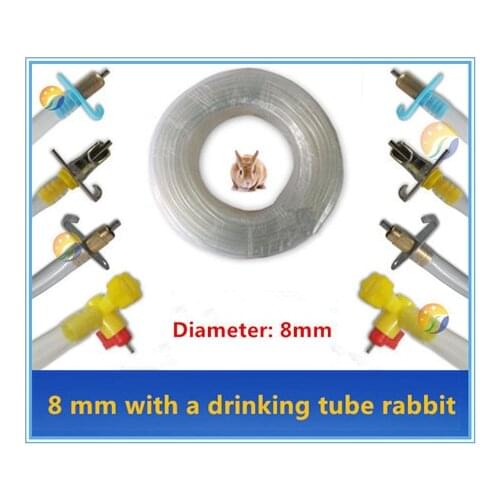 5m/15m/30m Rabbit Drinking 8mm pipes for drinking water Tap nipple Rabbit equipment wholesaleGarden irrigation Hose