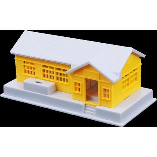 1:87 HO Scale Modern Miniature Building House DIY Sand Table Railway Diorama