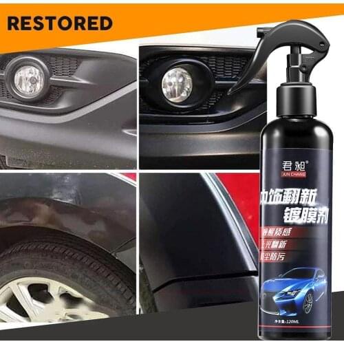 120ml Car Interior Leather Refurbisher Agent Restoration Plastic Interior Renovation Tool Auto Coating Detergent Clean P9M5