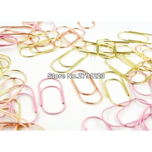 200pcs/lot large size paper clips 6 colors available large size wide metal paper clips big size clips safety pins