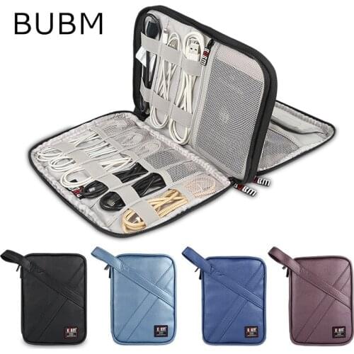 2020 Brand BUBM PU Leather Storage Bag For ipad Air,Pro 9.7 inch,Digital Accessories Sleeve Case mini 7",9" Tablet,Free Shipping