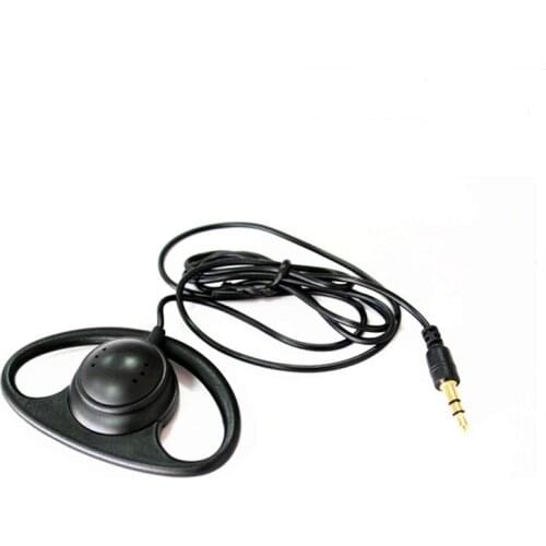 3.5mm stereo 1-Bud Comfortable Big ear hook earphones D type Single headsets use Simultaneous translatio travel agency 500 PCS