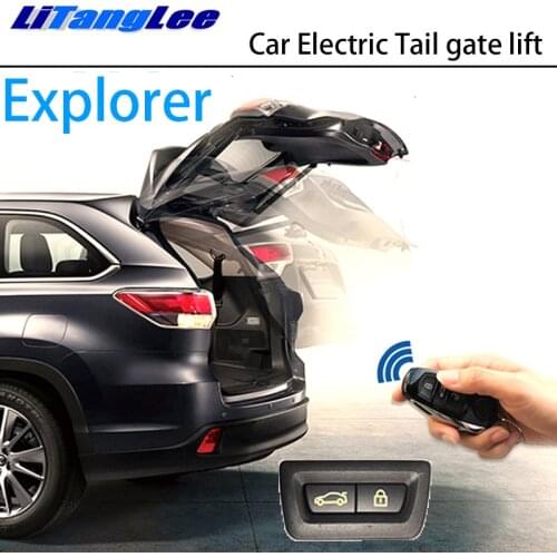 LiTangLee Car Electric Tail Gate Lift Trunk Rear Door Assist System for Ford Explorer U502 2011~2020 Original Key Remote Control