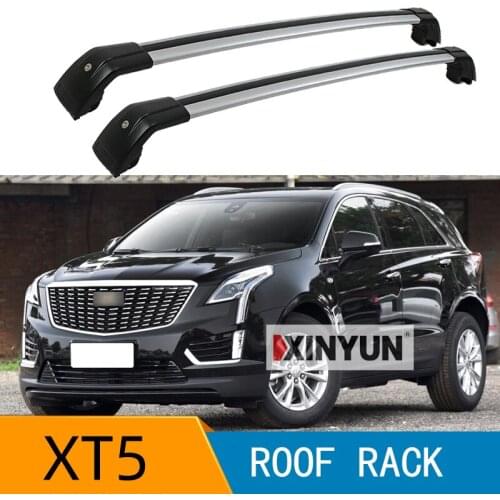 2Pcs Roof Bars for CADILLAC Xt5 2016 2017 2018 2019 2020 Suv Aluminum Alloy Side Bars Cross Rails Roof Rack Luggage