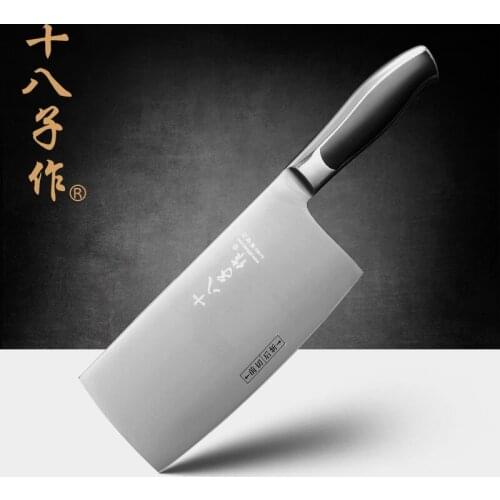 Free Shipping SBZ Stainless Steel Kitchen Multifunctional Cutting Knife Slicing Meat Knife Cooking Knives With Holder Cleaver