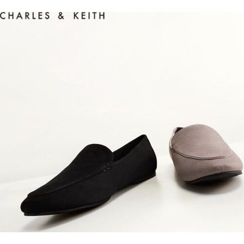 CHARLES&KEITHNew Arrival for Spring2021CK1-70380832Womens simple blind soft flat loafers