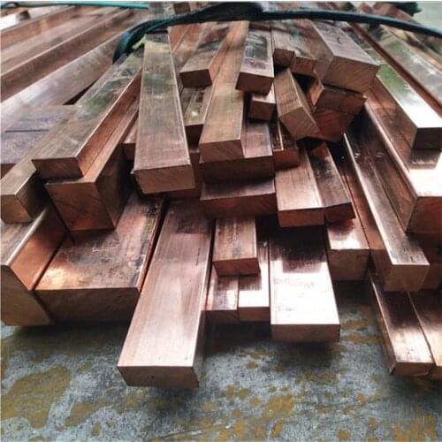 Length 200mm T2 copper row plate red copper row pure copper strip grounding copper strip thickness 3mm-8mm