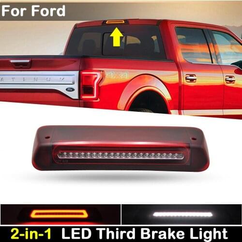 For Ford F-150 Explorer Sport Trac Lincoln mark LT 2-in-1 Rear Red LED Third Brake Stop Light White Roof Cargo Lamp