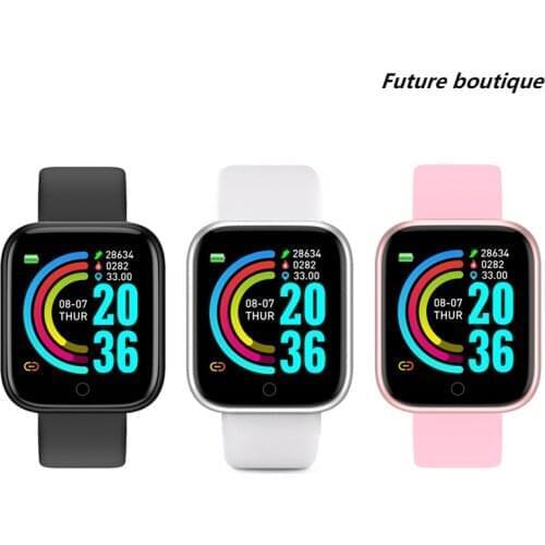 Smart 2021 Y68 D20 Fitness Bracelet Heart Rate Monitor Blood Pressure Bluetooth for Apple Android Phone Watch