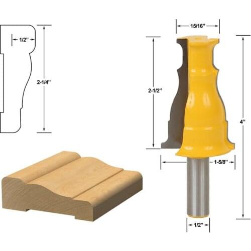 1pcs Door & Window Casing Router Bit - 1/2" Shank