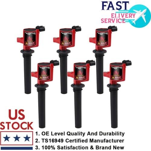 6 Pack High Performance Ignition Coil Fit Ford Escape Taurus Mazda 3.0L V6 DG500