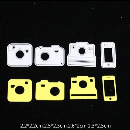 Cute Camera Metal Cutting Dies Stencil for DIY Scrapbooking Album Embossing Paper Cards Deco Crafts Die Cuts
