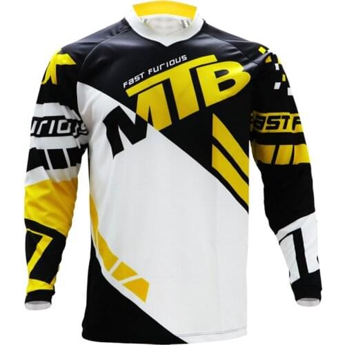 MTB RPET Mens Motocross Jersey DH MX Cycling Offroad Bike Jersey Downhill Shirt Fresh and Breathable Long T-Shirt