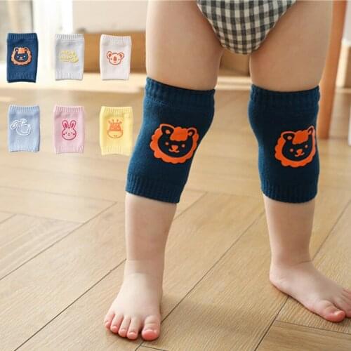 Baby Cute Cartoon Knee Pad Kids Boy Girls Non Slip Crawling Elbow Cushion Infant Toddler Protector Safety Kneepad Leg Warmer