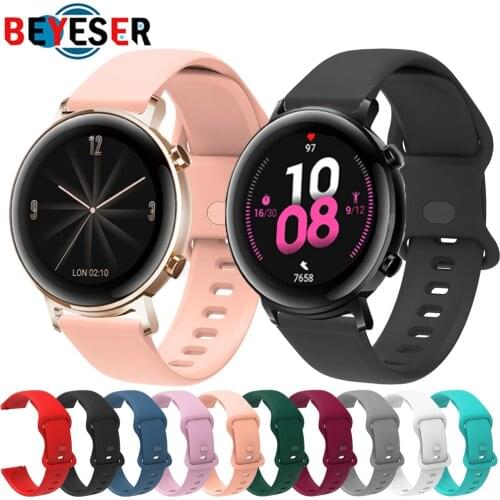 20mm 22mm Silicone Band for Samsung Galaxy Watch Active 2 Watch 3 45mm 42mm Gear S3 Watchband Bracelet Strap for Amazfit bip