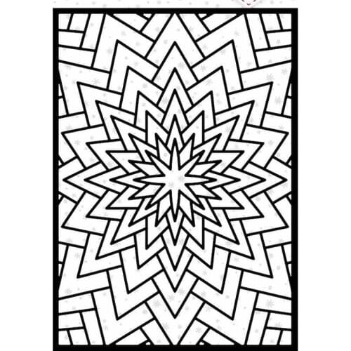 CHRISTMAS NEVER ENDING STAR Stencil for 2021 Scrapbook Diary Decoration Embossing Template Diy Greeting Card 2021 New Arrival