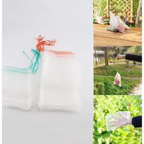 Garden Netting Bags Vegetable Grapes Fruit Protection Grow Bag Agricultural Mesh Agricultural Pest Control Anti-Bird Reusable