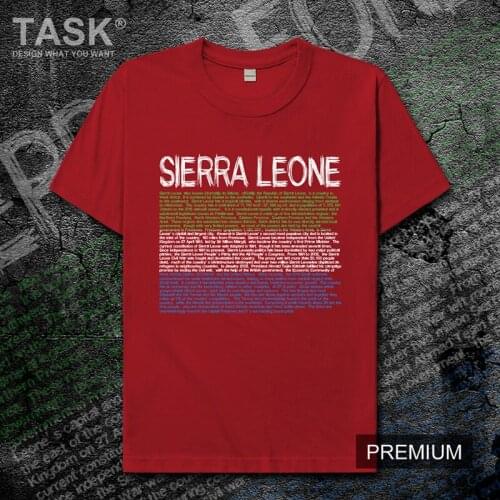 Sierra Leone Leonean SL SLE national team printing mens t shirt 2019 new Fashion top Short Sleeve sports clothes cotton t-shirt