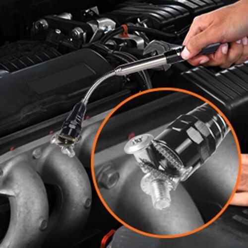 Telescopic Magnet Flexible Adjustable Magnetico Magnetic Pick-Up Tools With 3 LED Flashlight Extendable Long Reach 22 inches