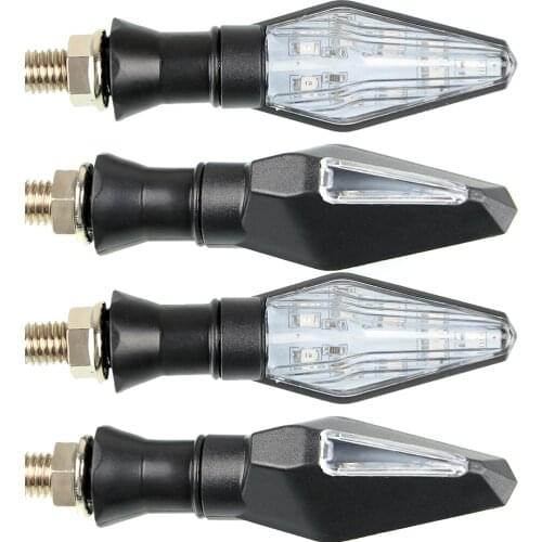Universal Motorcycle Plastic Arrow Shaped Stalk Turn Signal Indicator Light Bulb Light 12V LEDs Energy Saving Long Lifespan