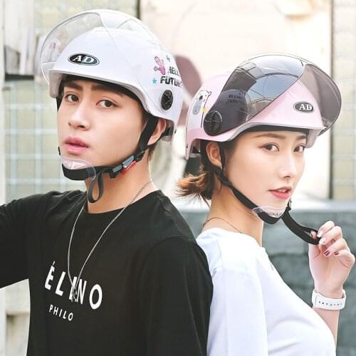 AD Motorcycle Helmet Men Women Four Seasons Universal Lovely Helmet Cycling Electric Scooter Skiing Moto Casco Casque