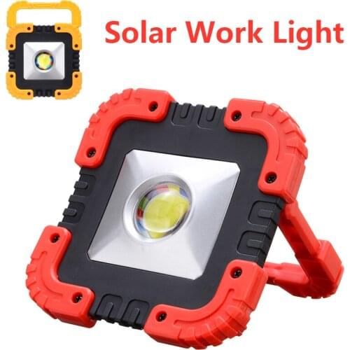 1pc 100W USB Portable Solar LED Work Light Rechargeable Outdoor Security Camping Floodlight Accessories