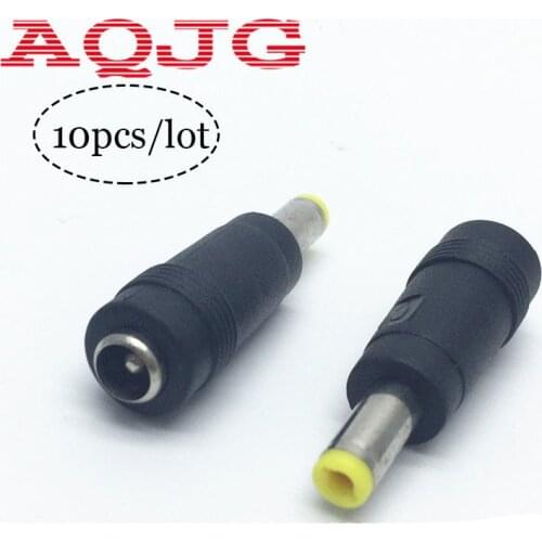 10 Pcs 5.5*2.1 mm female to 5.5 x 1.7 mm male AC DC Power Connector Adapter DC jack