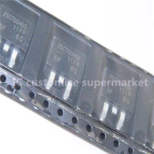 10PCS/LOT 25CTQ045S TO-263 45V 30A SMD Triode