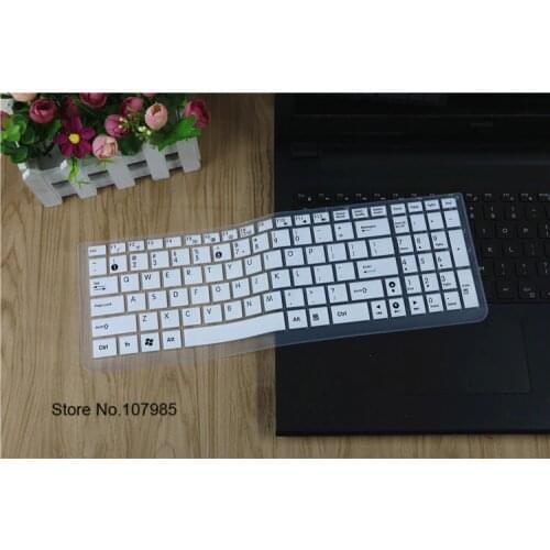15 inch Silicone Keyboard Cover Protector Skin For Asus FL5700 FL 5900 R540U R541U FX60VM A53S R540UP A556U F541U 15.6
