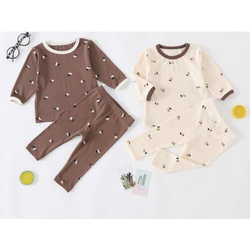 MILANCEL 2021 Baby Clothes Infant Pajama Set Toddler Boys Clothing Cotton Girls Sleeper Set