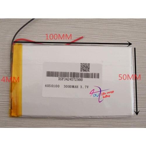 Best battery brand 4050100 MP4 battery't a MP5 4.0*50*100 battery 3000 ma tablet battery