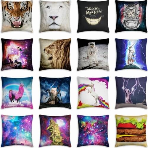 3D starry sky Cotton Linen Pillow Case Throw Pillowcase Cotton Linen Printed Pillow Covers Office Home Textile