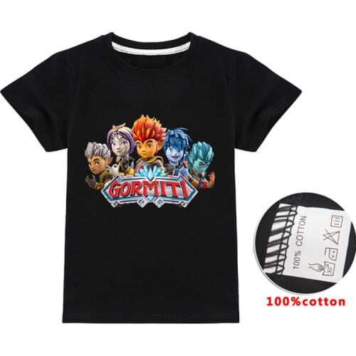 Summer Gormiti Game Children Clothing Baby Tees Tops Tshirts Kids Costume Short Sleeve Boys Cotton T-shirts Girls T Shirts