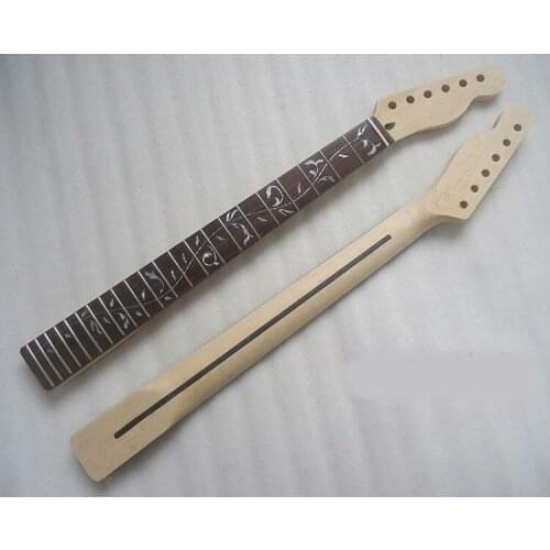 Inlaid flowering electric guitar neck