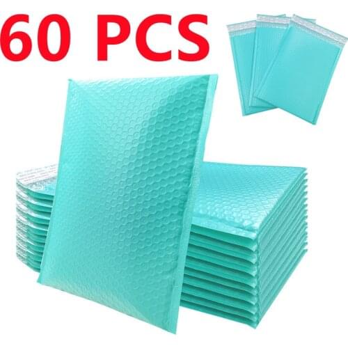 60/30pcs Bubble Mailers Pink Poly Bubble Mailer Self Seal Padded Envelopes Gift Bags black/blue Packaging Envelope Bags For Book