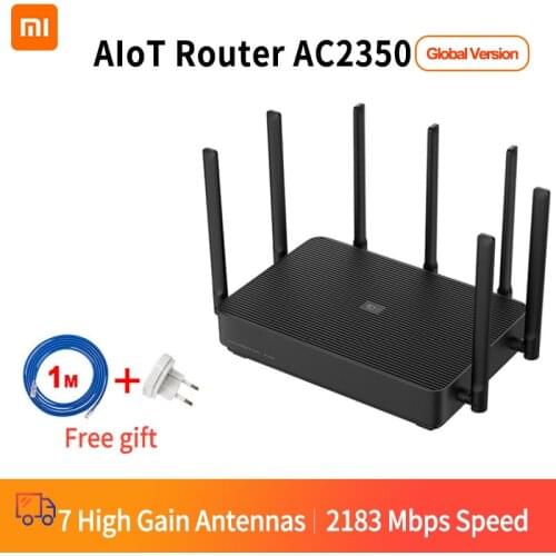 Xiaomi Mi AIoT Router AC2350 Gigabit 2183Mbps 128MB Dual-Band WiFi Wireless Router Wifi Repeater With 7 High Gain Antennas Wider