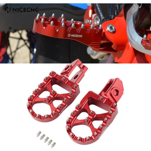 NiceCNC Motorcycle Footrest Footpeg Foot Pegs For Beta RR200 RR250 RR300 RR350 RR390 RR400 RR430 RR450 RR480 RR520 2020-2022