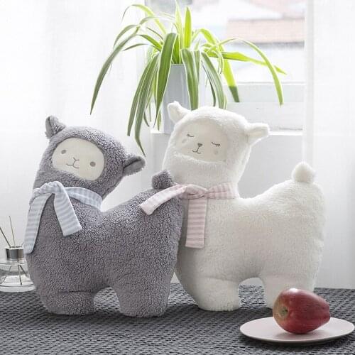 30*40 cm Stuffed Animal Alpaca Plush Toy Lovely Stuffed Alpaca Animal Pillow Sleeping Mate Appeasing Toy For Kids