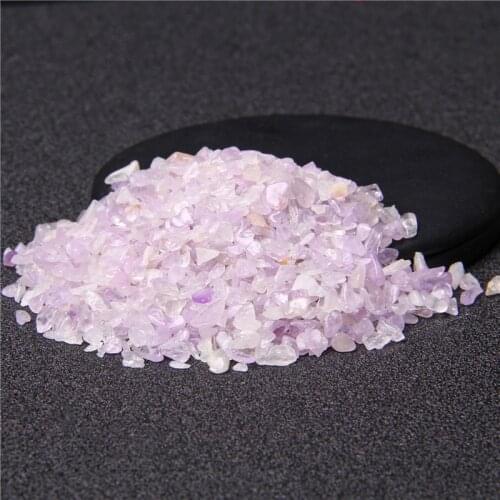 20G 50G 100G Undrilled Natural Quartz Crystal Chip Bulk Polished Tiny Purple Jades Tublmed Gravel Stone DIY Jewelry Home Decor