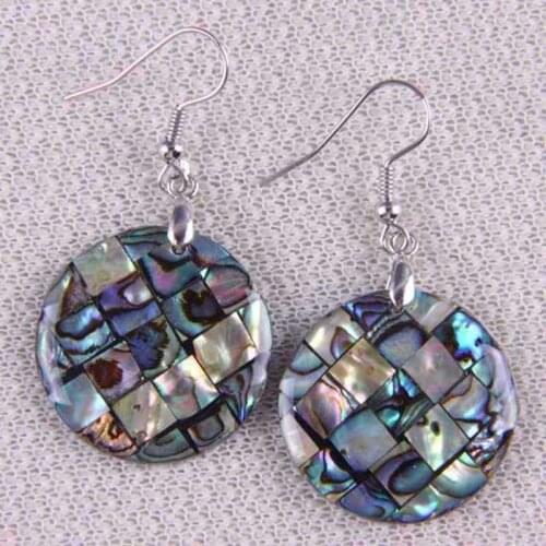 New Zealand Abalone Shell Earrings Fashion Jewelry T021