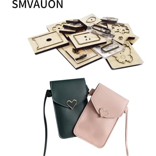 SMVAUON New Dies For 2021 Christmas Wooden Die-Cutting Card Package Coin Purse Mold Handmade Leather Goods