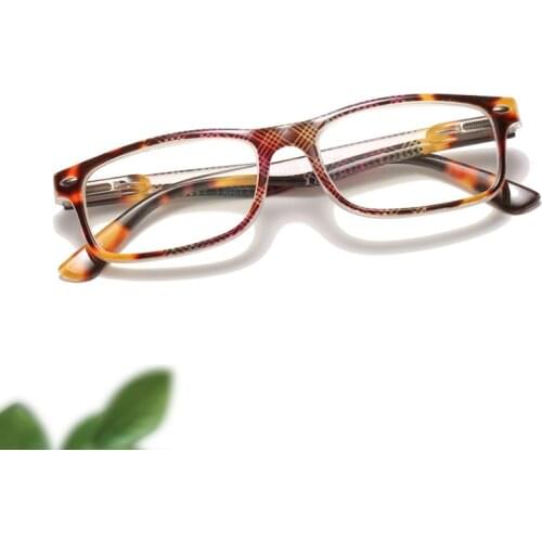 Elbru Two color Printing Anti-blue Light Reading Glasses Men and Women High Definition Comfortable Presbyopic Glasses +1.0~ +4.0