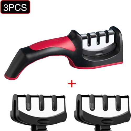 Kitchen sharpener Sharpener ceramics sharpening stone sharpening gadgets knives accessorie 1- 3 paragraphs 4 IN 1knife sharpener