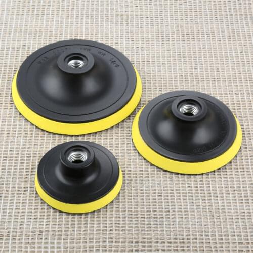 1Pc 3/4/5/6 Inch Car Polisher Bonnet Angle Grinder Wheel Sander Paper Disc M14 Backing Pad Auto Polishing Machine Tool