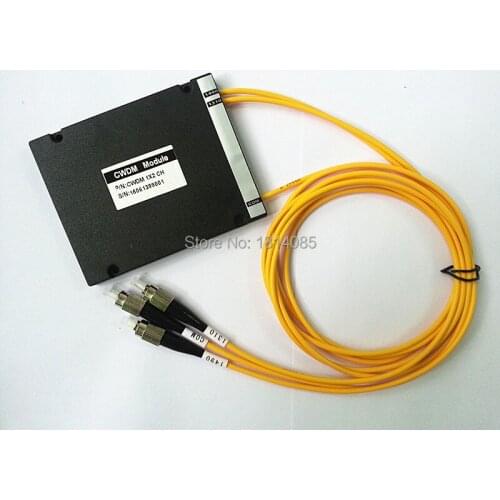 Fiber Optic 2 Channel CWDM Mux Demux Module 1310-1490nm with FC/UPC Connector